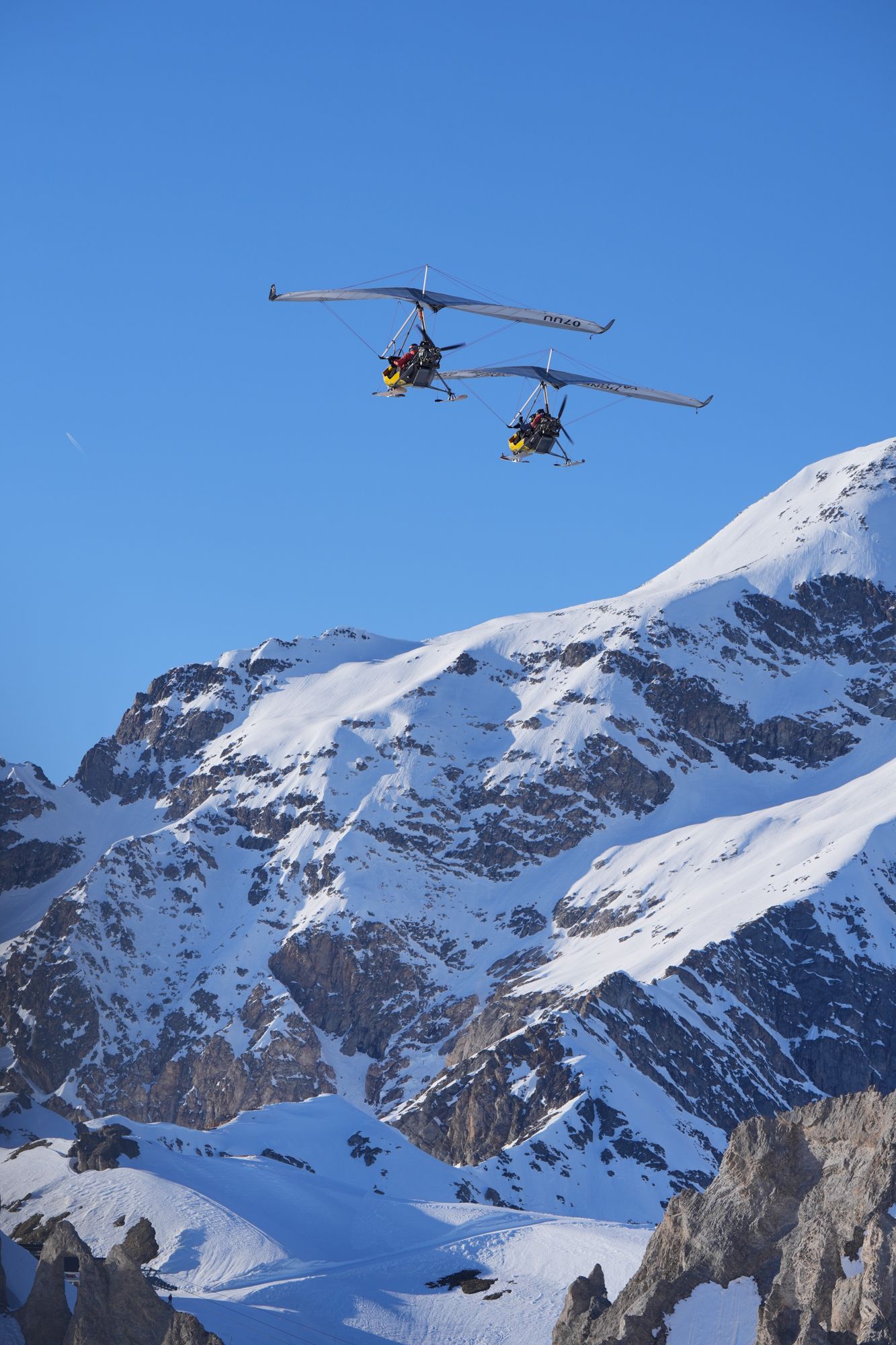 Au-dessus du glacier