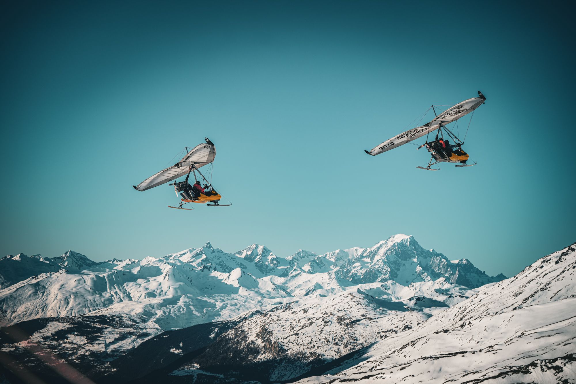 En formation sur les crêtes