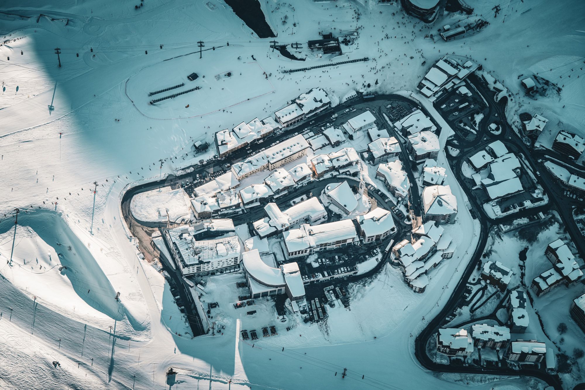 Tignes vue du ciel